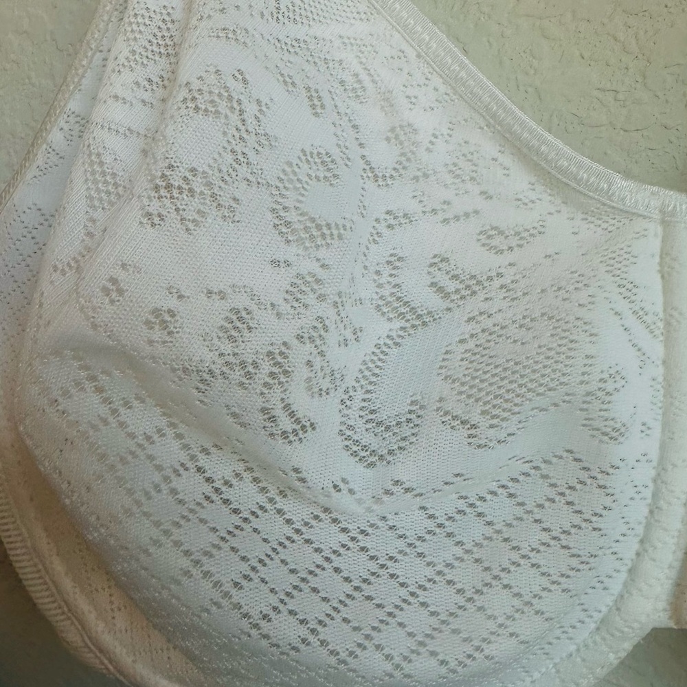 Wacoal White Lace Full Coverage Underwire Bra Size 40DDD - Picture 6 of 10